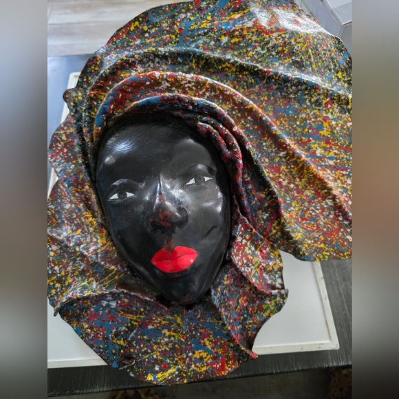 Other - Colorful Abstract Face Sculpture